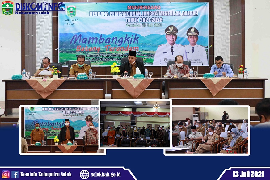 Musrenbang RPJMD Tahun 2021-2026 Resmi Dibuka, Bupati Solok : Pengelolaan Anggaran Berbasis Masyarakat