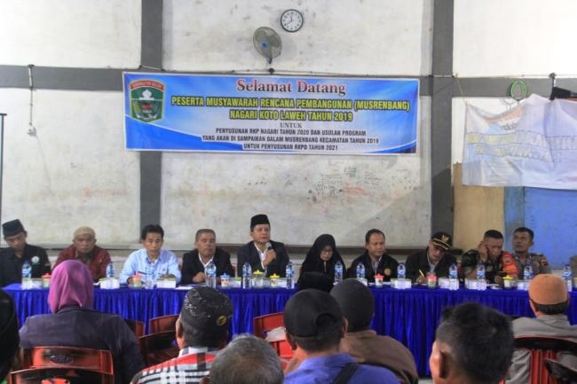 Wakil Bupati Solok Hadiri Musrenbang Nagari Koto Laweh