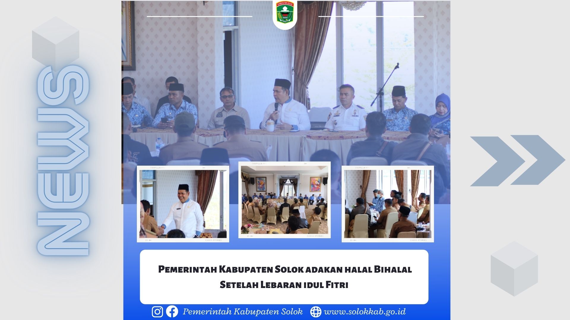 Pemerintah Kabupaten Solok adakan Halal Bihalal Setelah Lebaran idul Fitri 