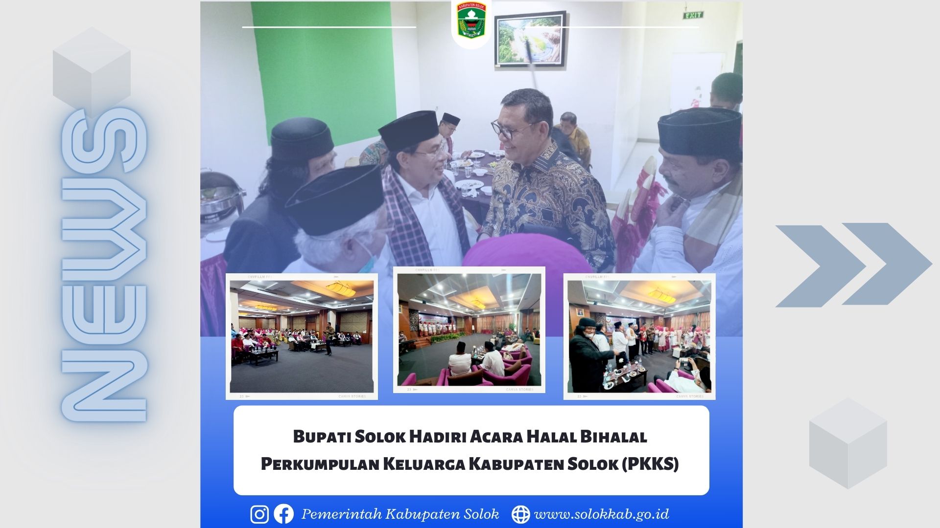 Bupati Solok Hadiri Acara Halal Bihalal Perkumpulan Keluarga Kabupaten Solok (PKKS)