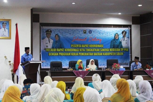 Rapat Koordinasi TP PKK Kabupaten Solok