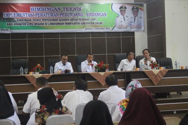 Bimbingan Teknis Penyusunan SKP Bagi ASN Kabupaten Solok