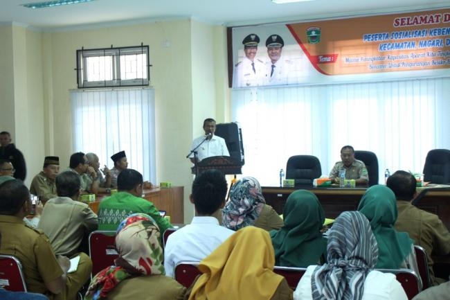 Sosialisasi Kebencanaan bagi Aparat Kecamatan, Nagari dan Masyarakat di Kabupaten Solok