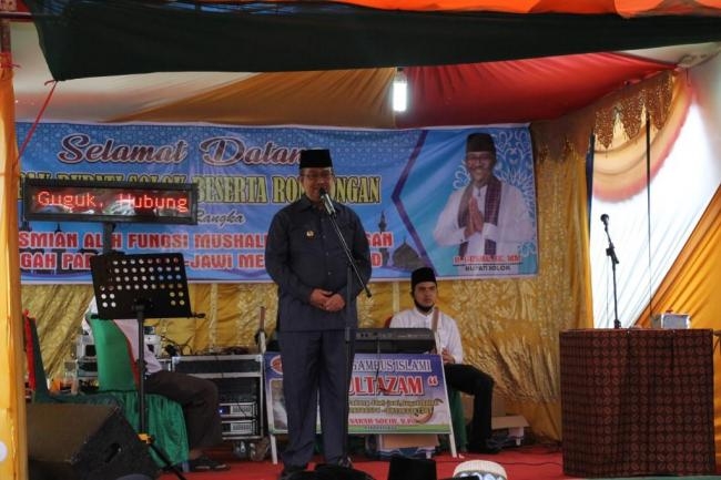 Bupati Resmikan Mushalla Nurul Ihsan Jawi-Jawi Menjadi Mesjid