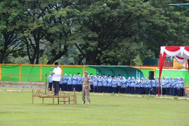 Upacara Bendera Tandai Peringatan HUT Korpri ke-48 Tahun di Pemda Kabupaten Solok