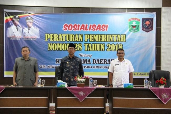  Kepala Pusat Fasilitasi Kerjasama Kementerian Dalam Negeri RI,  Sosialisasikan Peraturan Pemerintah