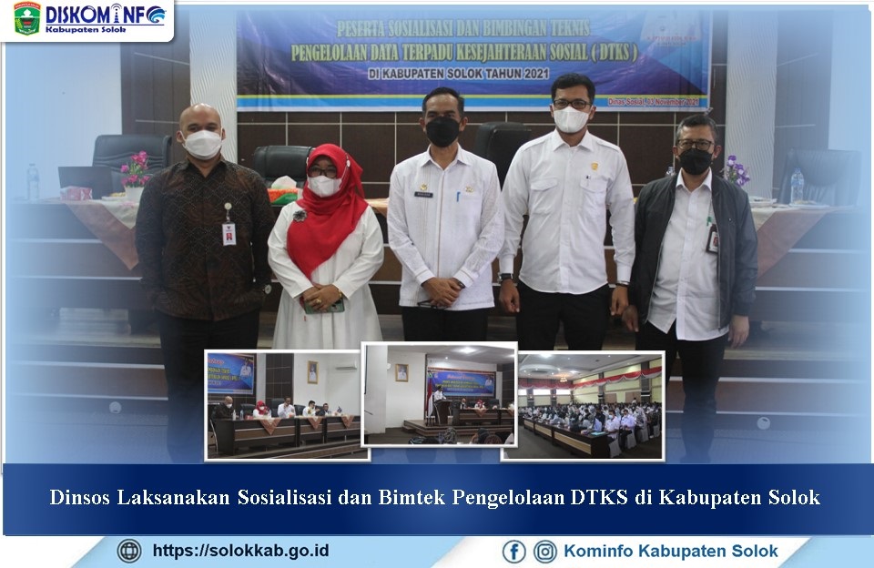 Dinsos Laksanakan Sosialisasi dan Bimtek Pengelolaan DTKS di Kabupaten Solok