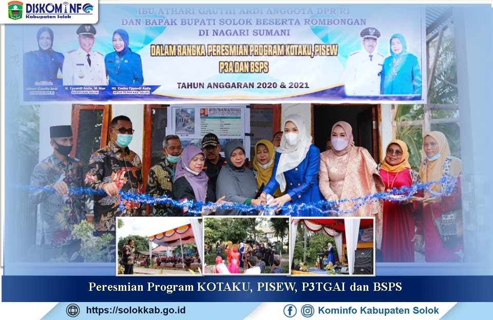 Peresmian Program KOTAKU, PISEW, P3TGAI dan BSPS