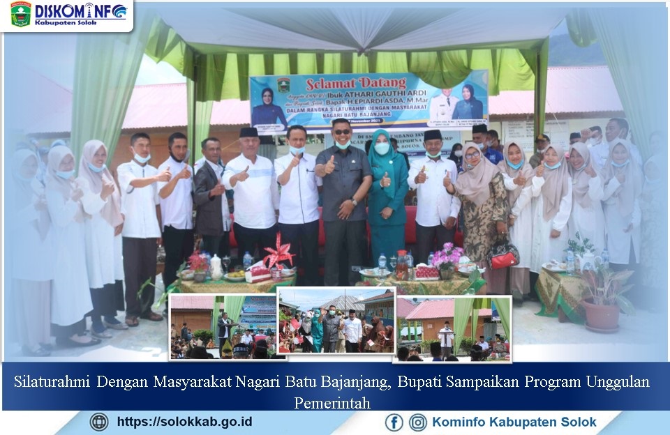 Silaturahmi Dengan Masyarakat Nagari Batu Bajanjang, Bupati Sampaikan Program Unggulan Pemerintah