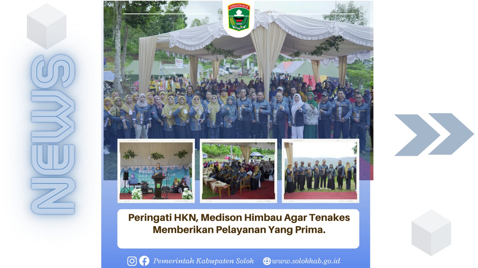 Peingati HKN, Sekda Medison Himbau Agar Tenakes Memberikan Pelayanan Yang Prima.