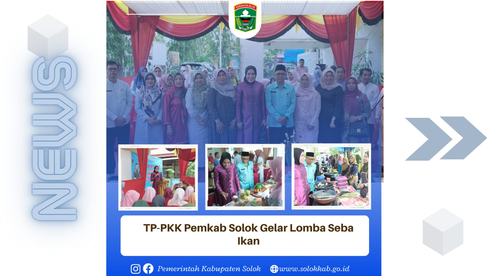TP-PKK Pemkab Solok  Gelar Lomba Masak Serba Ikan.