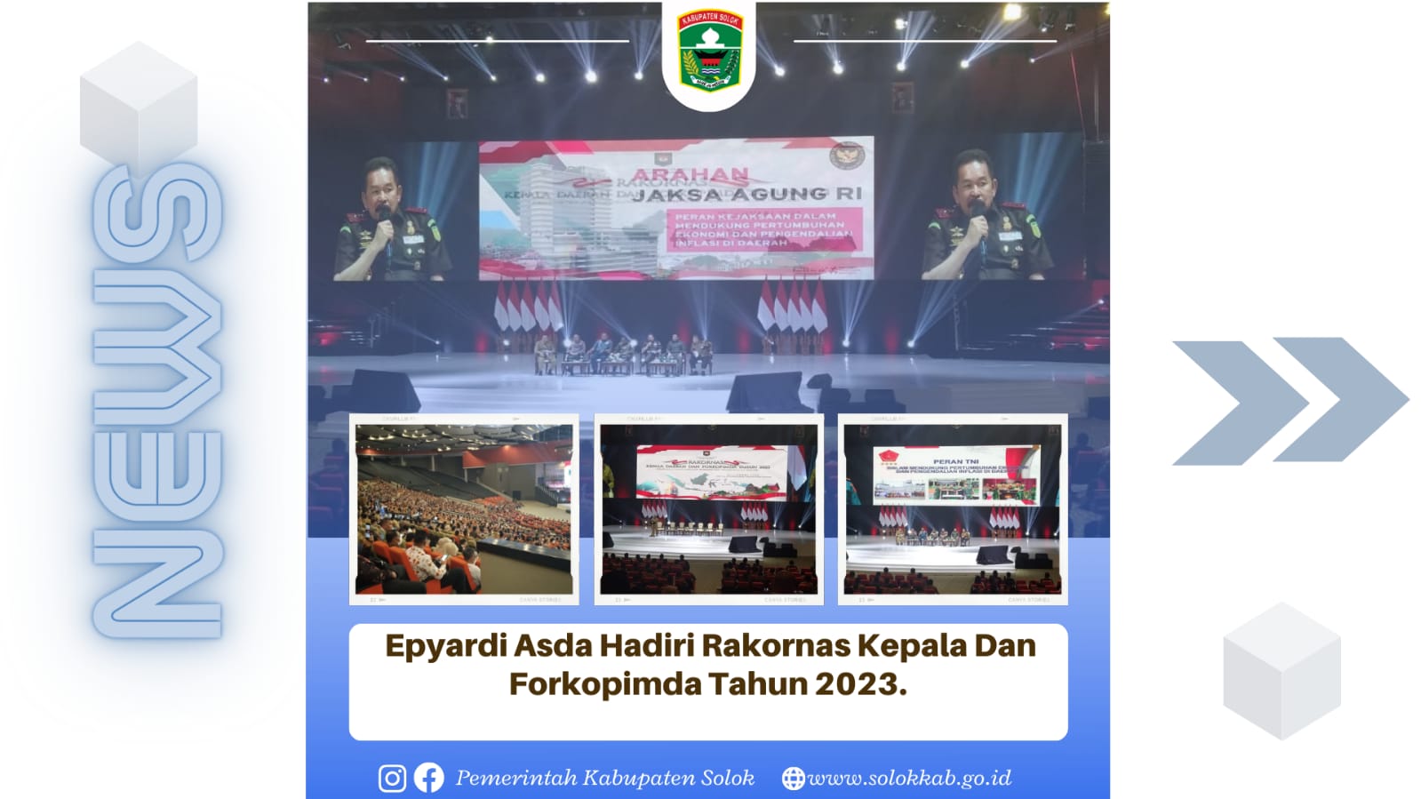 Epyardi Ada Hadiri Rakornas Kepala Daerah dan Forkopimda Tahun 2023.