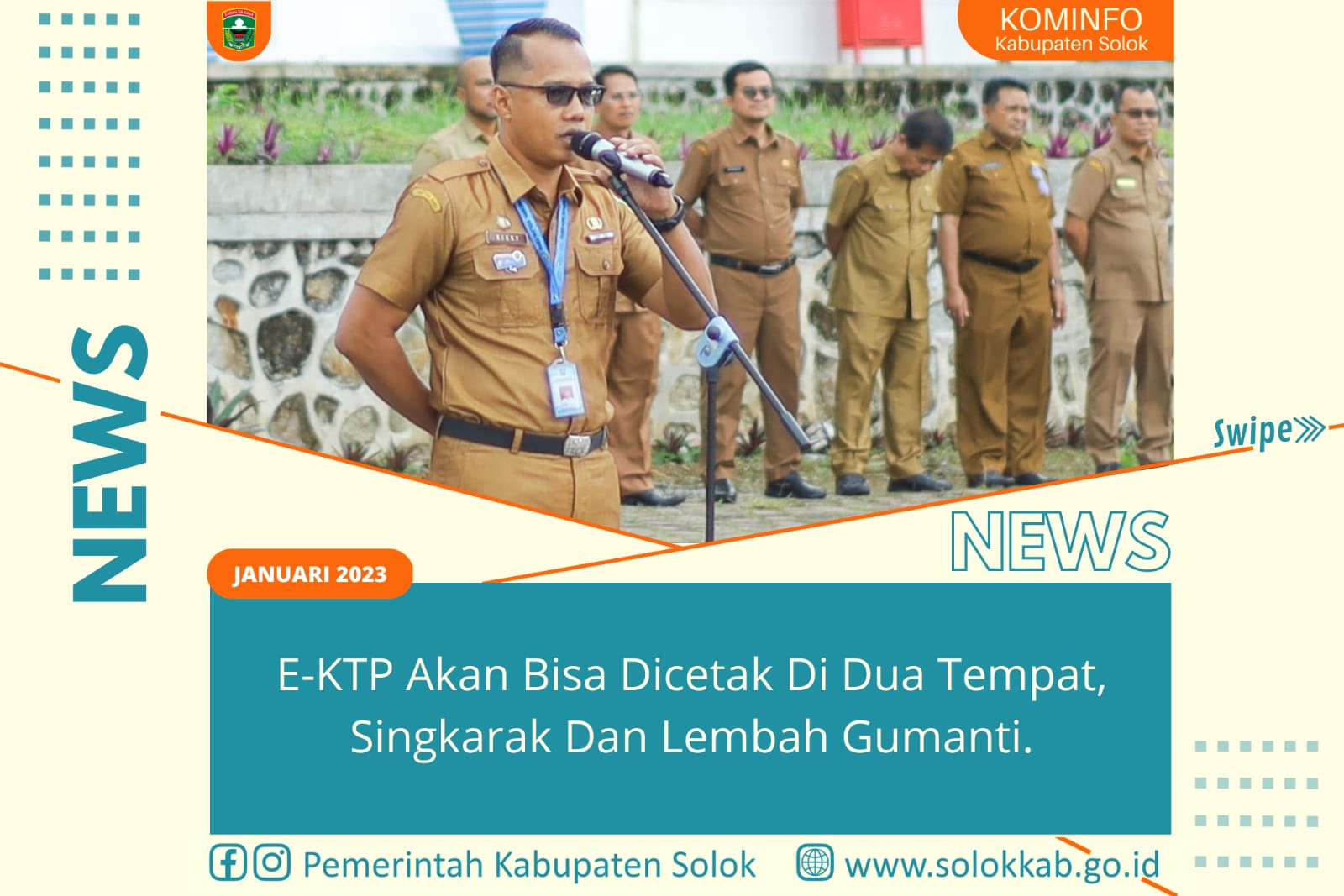 E-KTP  Akan Bisa  Dicetak  Di Dua Tempat, Singkarak dan Lembah Gumanti. 