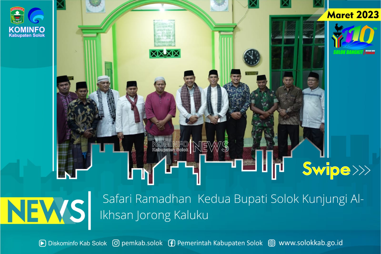 Safari Ramadhan ke-Dua, Bupati Solok Kunjungi Mushalla Al – Ikshan Jorong Kaluku.