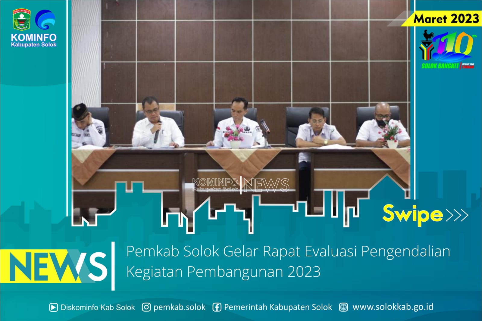  Pemkab Solok Gelar Rapat Evaluasi Pengendalian Kegiatan Pembangunan 2023