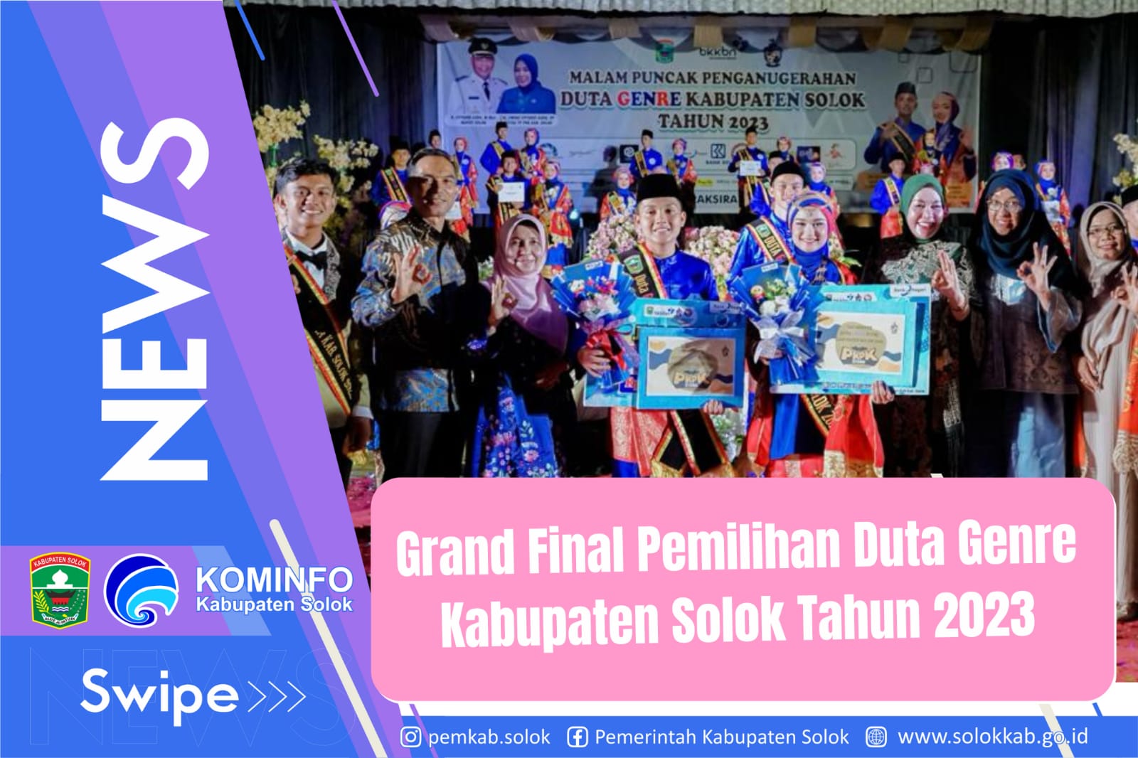 Grand Final Pemilihan Duta Genre Kabupaten Solok Tahun 2023