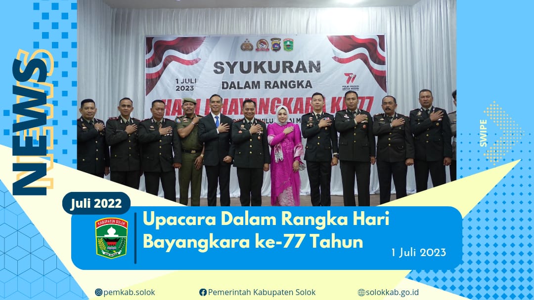 Upacara Dalam Rangka Hari Bhayangkara ke 77