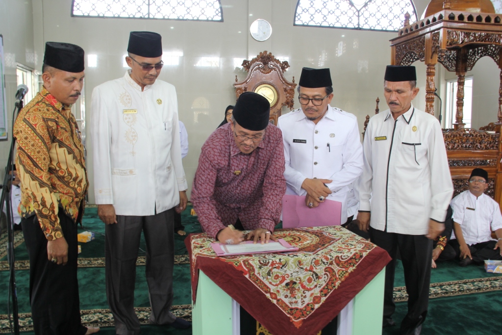 penanda tanganan deklarasi KabupatenTahfiz