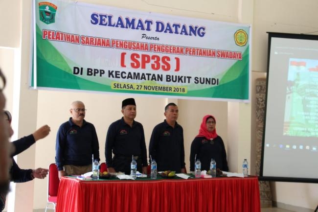 Pelatihan Sarjana Pengusaha Penggerak Pertanian Swadaya (SP3S)