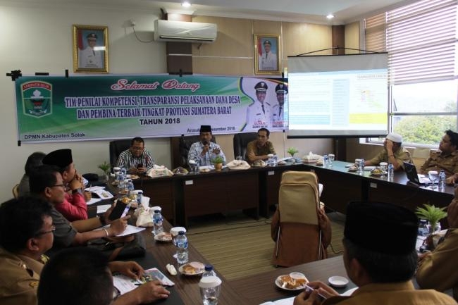 Penilaian Kompetensi, Transparansi Pelaksanaan Dana Desa dan Pembina Terbaik Tingkat Propinsi Sumat