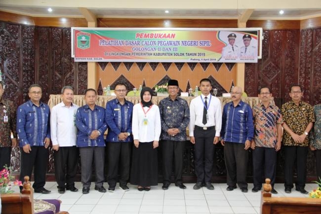 Pelatihan Dasar bagi CPNS Golongan II dan III  Di Lingkungan Pemerintah Kabupaten Solok