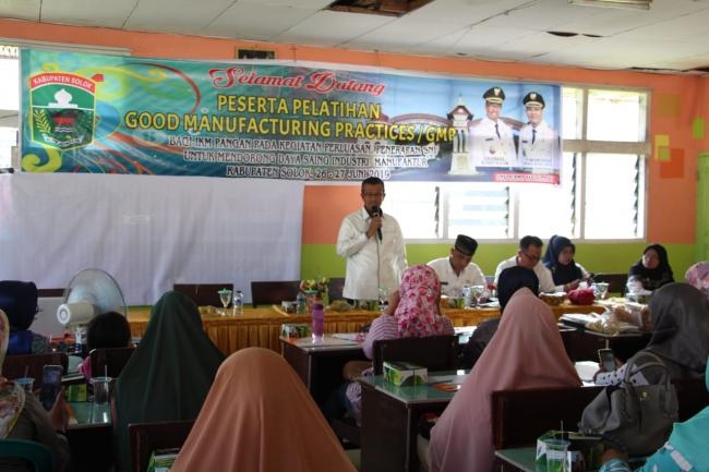 Bupati Hadiri Pelatihan Good Manufacturing Practice (GMP)