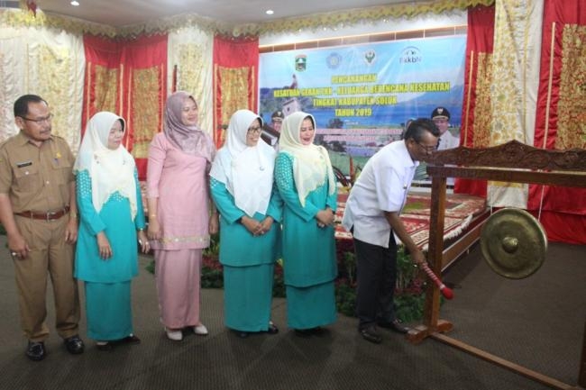 Pencanangan Hari Kesatuan Gerak PKK-KB Kesehatan Tingkat Kabupaten Solok Tahun 2019