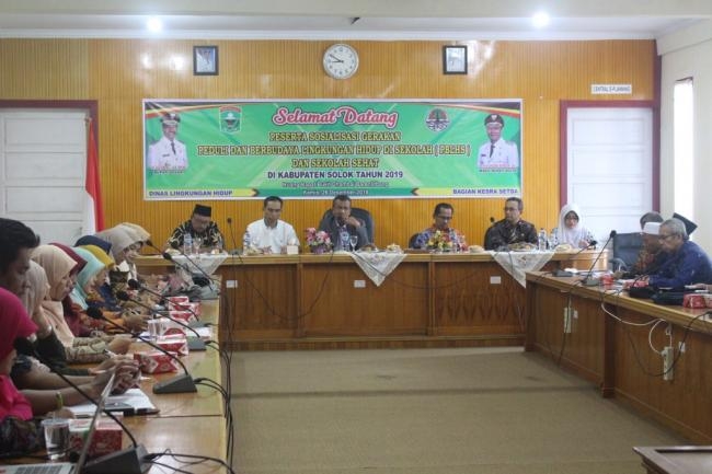 Sosialisasi Gerakan PBLHS dan Sekolah Sehat di Kabupaten Solok