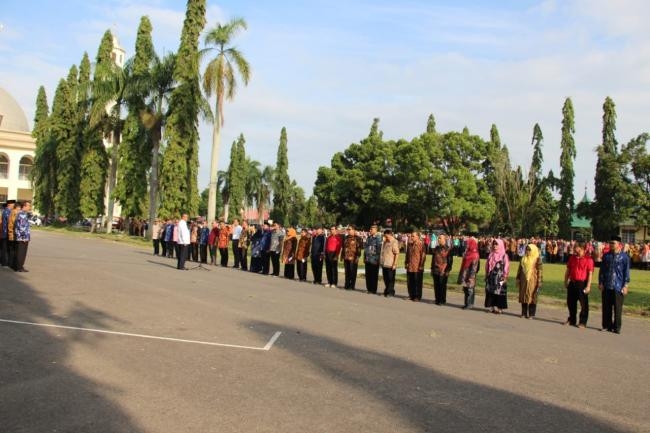 Pemerintah Daerah Kabupaten SolokÂ  Laksanakan Apel Gabungan mengawali Tahun 2020