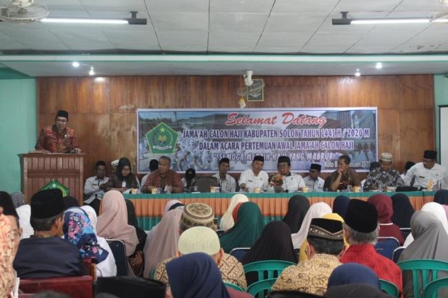 Pertemuan Awal Calon Jemaah Haji Kabupaten Solok Tahun 1441 H -2020 M