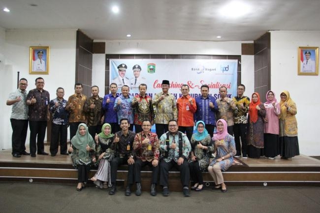  Bupati hadiri Launching Nagari Virtual Account (NVA)