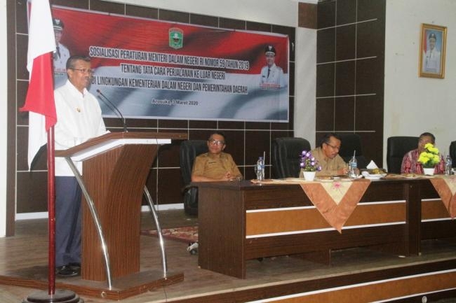 Sosialisasi Permendagri Nomor 59 Tahun 2019 di Lingkungan Pemda Kabupaten Solok
