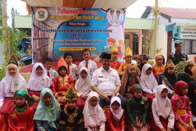Bupati Buka Lomba Minat Baca (Bercerita) Tingkat SD/MI se-Kabupaten Solok