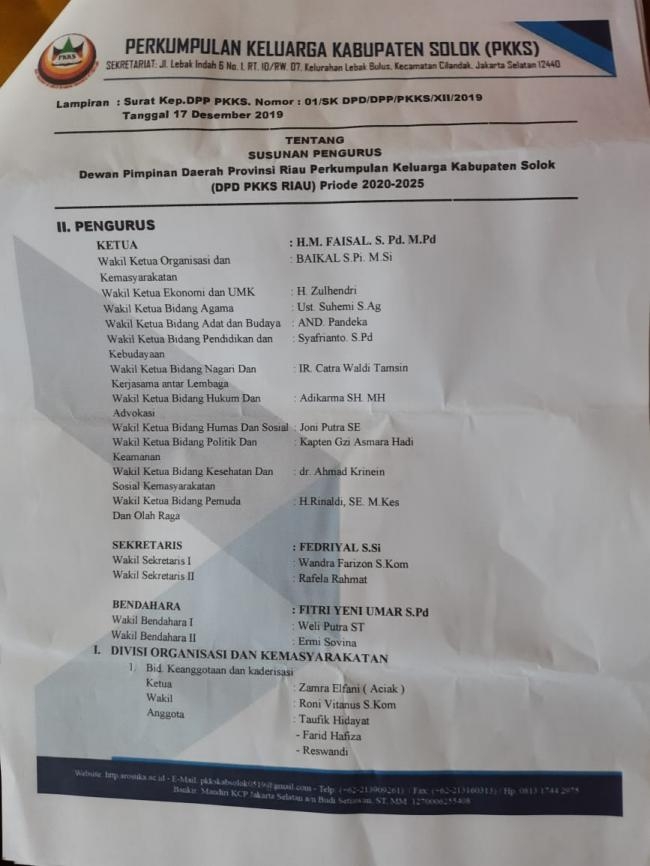 Bupati Solok Kukuhkan Pengurus DPD PKSS di Pekanbaru