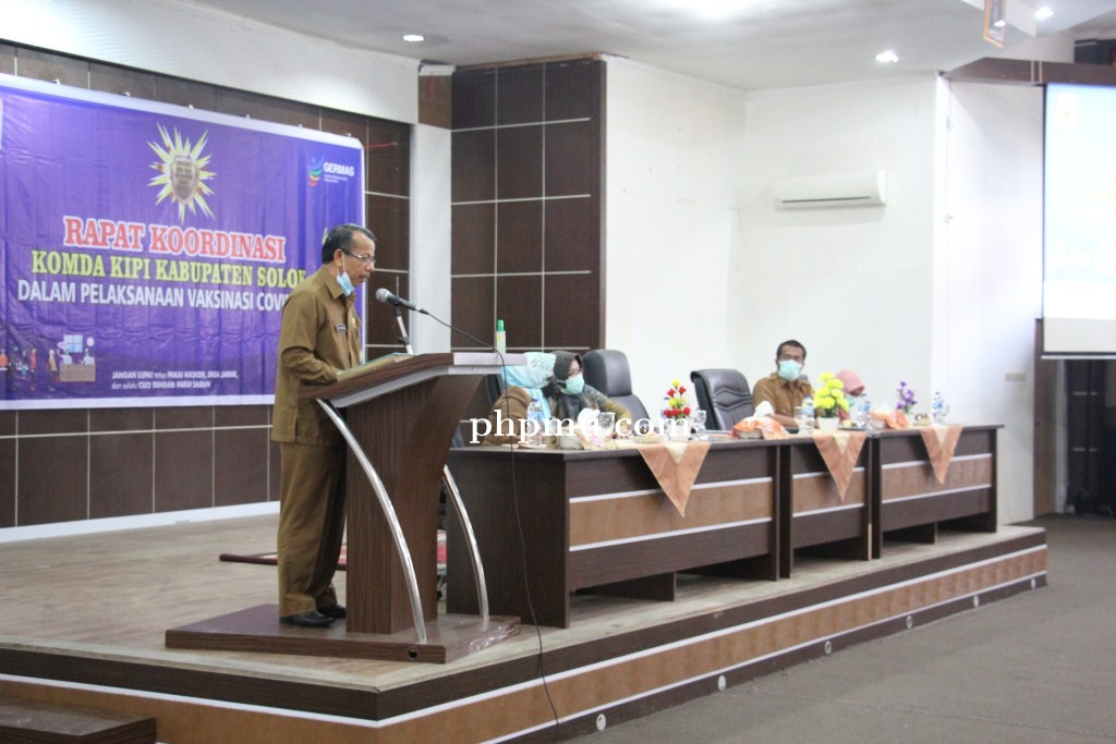 Rapat Koordinasi Komda KIPI  Kabupaten solok dalam Pelaksanaan Vaksinasi Covid 19