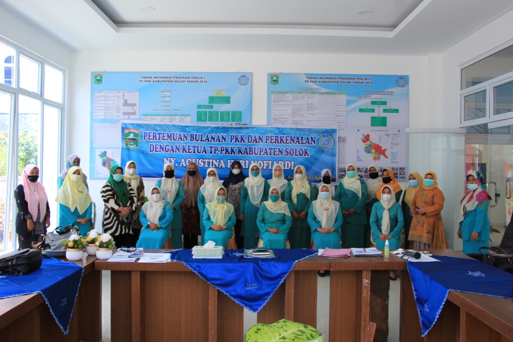 Pertemuan Bulanan TP-PKK dan Perkenalan  dengan Ketua TP-PKK Kabupaten Solok