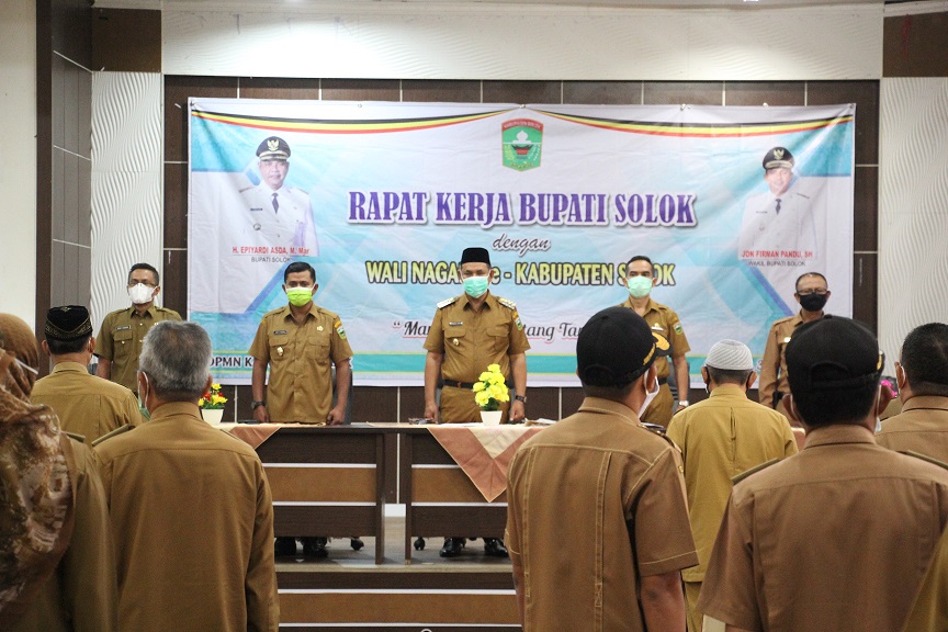 Bupati Gelar Rapat Kerja dengan Walinagari Se-Kabupaten Solok