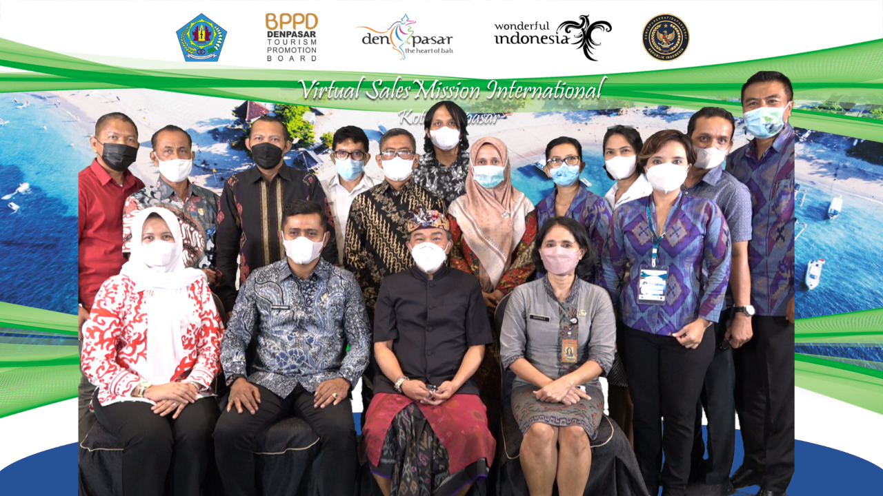 Wakil Bupati Solok Hadiri Acara Virtual Sales Mission Internasional  Di Kota Denpasar Bali