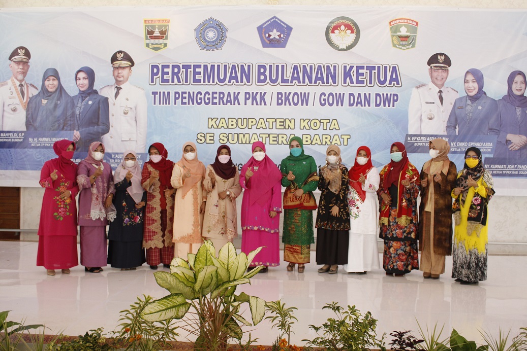 Kabupaten Solok Tuan Rumah Pertemuan Bulanan Ketua TP- PKK, BKOW, GOW  dan DWP Kab/Kota se-Sumbar