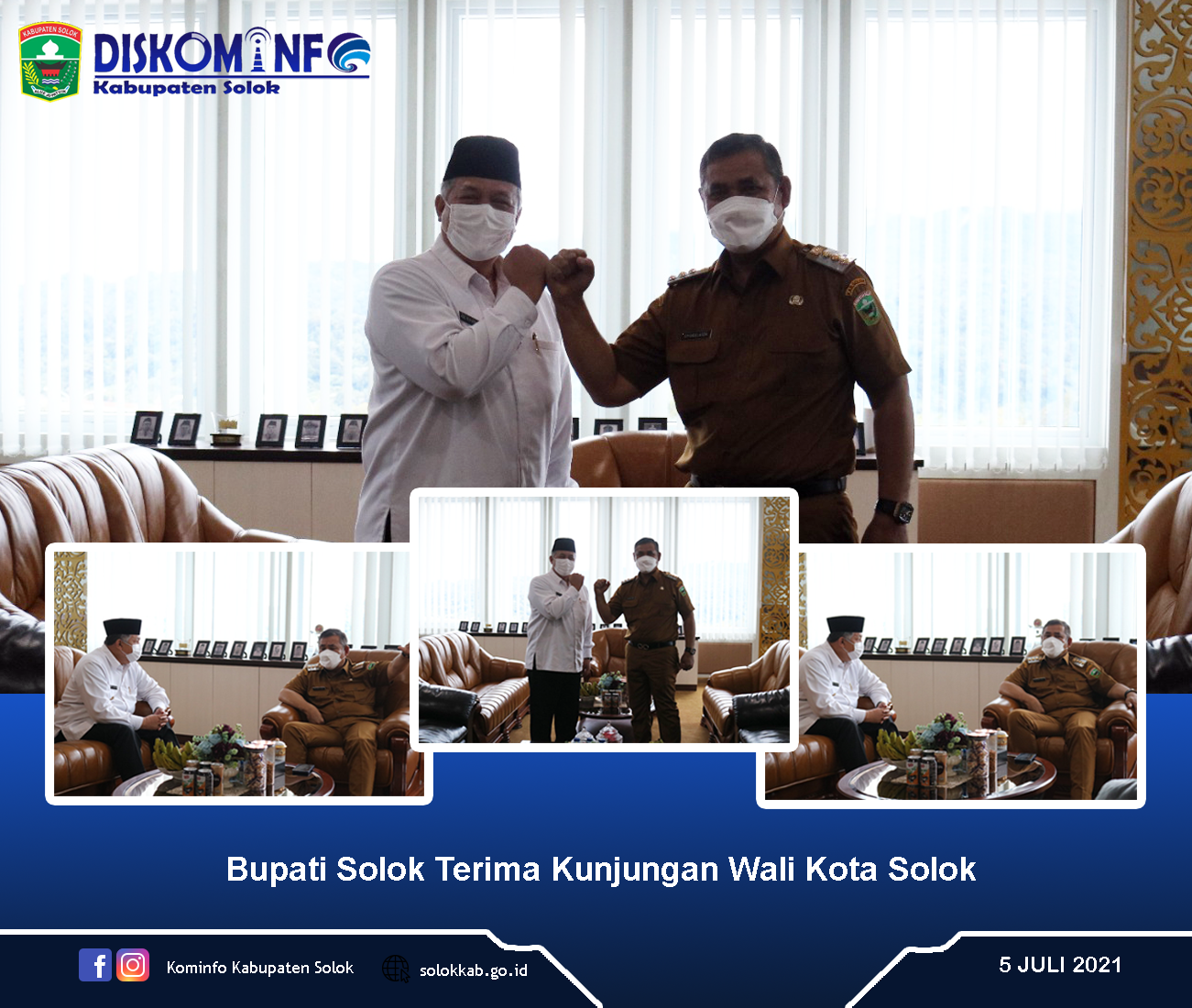 Bupati Solok Terima Kunjungan Wali Kota Solok