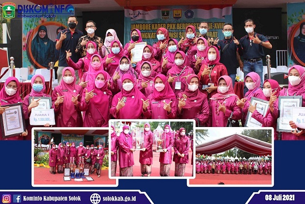 Juara Umum! TP-PKK Kabupaten Solok Sabet Tiga Kategori  \'Peringkat Terbaik I\' Lomba Kader PKK Berprestasi Tingkat Propinsi Sumbar