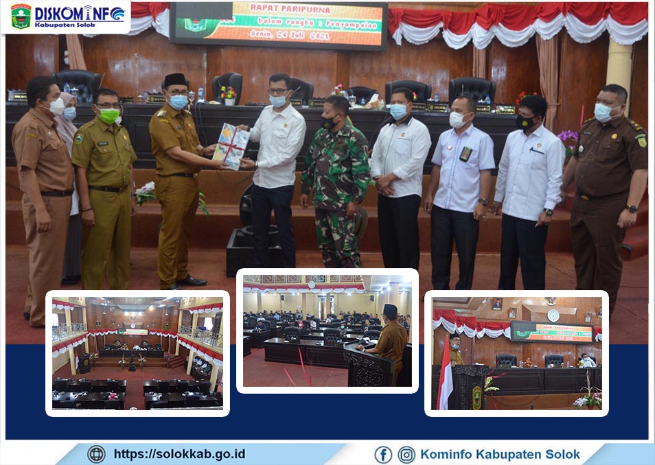 Bupati Sampaikan Nota Pengantar Ranperda RPJMD Kabupaten Solok Tahun 2021-2026