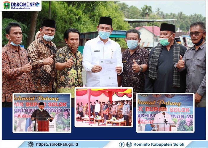 Pemukulan Gong Tandai Launching Layanan Mandiri Smart Nagari Cupak Berbasis IT 