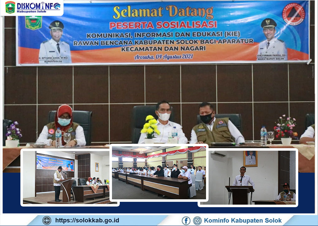 BPBD Laksanakan Sosialisasi Komunikasi, Informasi Dan Edukasi  Rawan Bencana Kabupaten Solok 