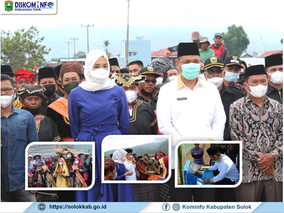 Anggota DPR-RI Athari Gauthi Ardi bersama Bupati Solok Epyardi Asda  Kunjungi Nagari Sungai Nanam 