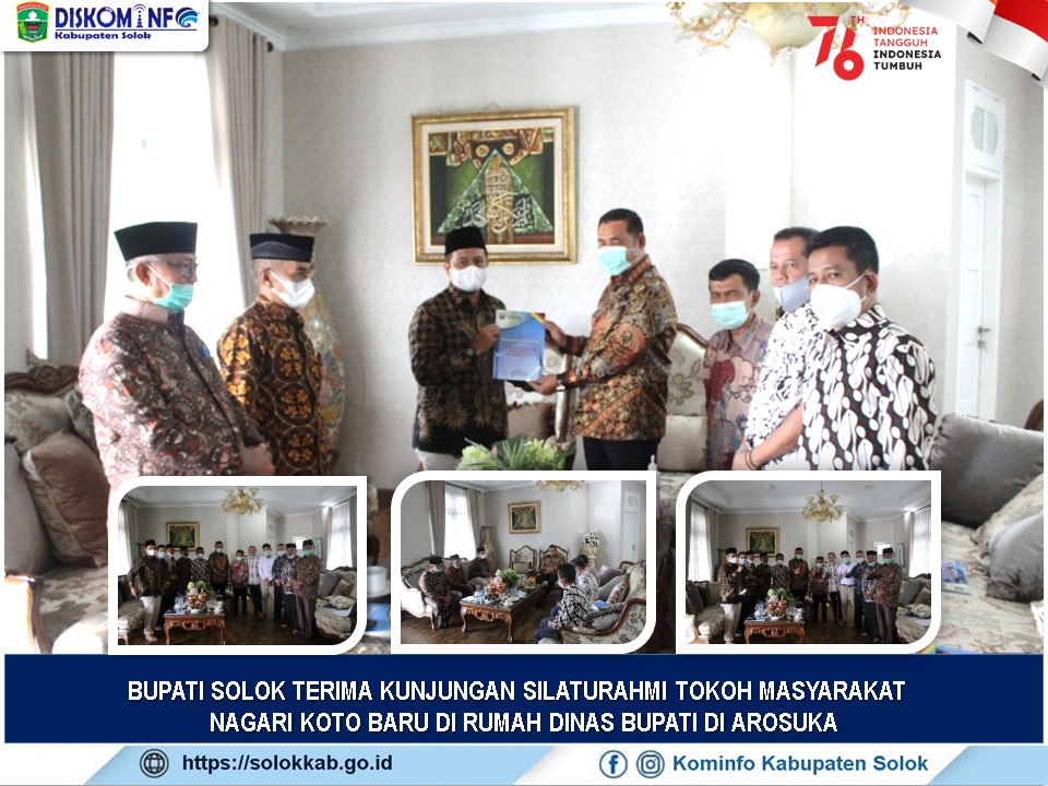 Bupati Terima Kunjungan Silaturahmi Tokoh Masyarakat Nagari Koto Baru