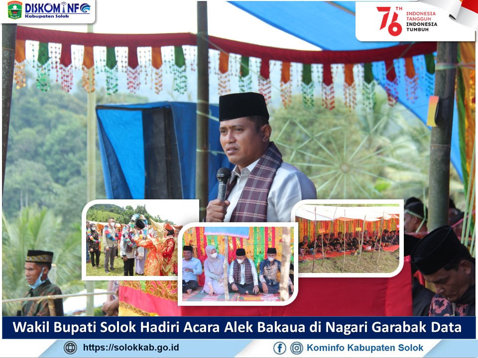 Wakil Bupati Solok Hadiri Acara Alek Bakaua di Nagari Garabak Data