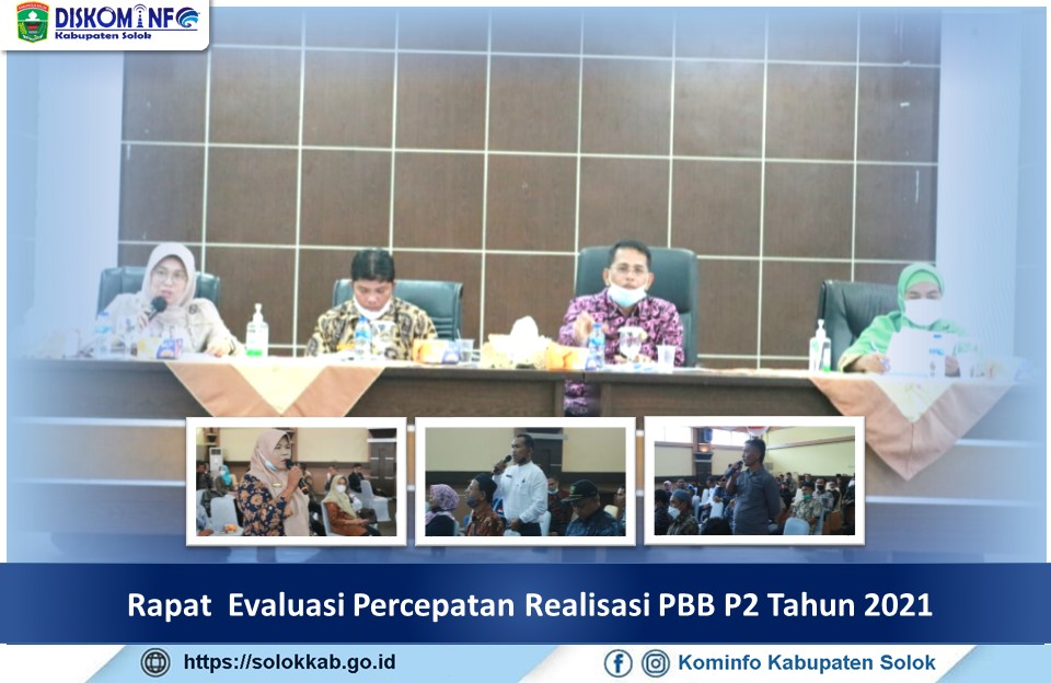Rapat  Evaluasi Percepatan Realisasi PBB P2 Tahun 2021