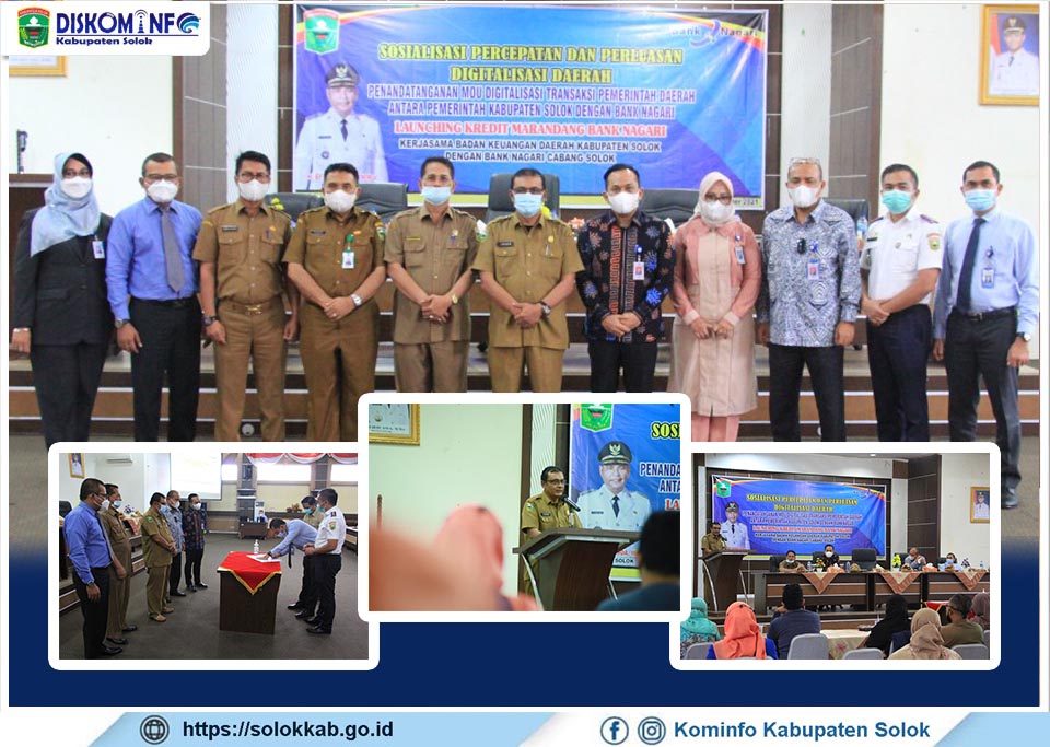 Launching Kredit Marandang dan Penandatanganan MoU  antara Pemda Kabupaten Solok dengan PT. Bank Pembangunan Daerah