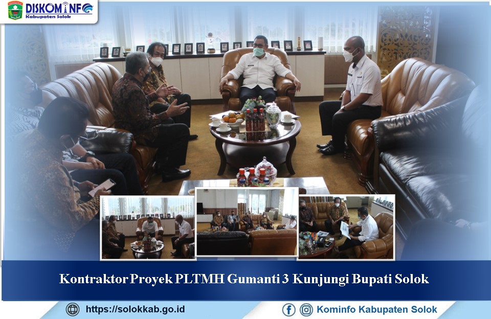 Kontraktor Proyek PLTMH Gumanti 3 Kunjungi Bupati Solok